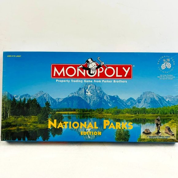 Vintage Monopoly National Parks Edition Hasbro 1998 Board Game New Sealed - Picture 1 of 7